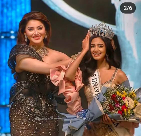 रविवार को मिस यूनिवर्स इंडिया 2024 की विनर बनीं रिया सिंघा, उर्वशी रौतेला ने पहनाया ताज