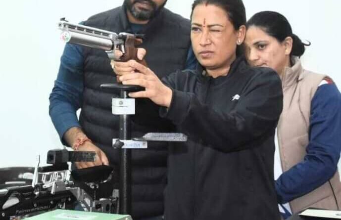 राष्ट्रीय खेलों के पहले ही दिन साबित हुई हाईटेक शूटिंग रेंज की गुणवत्ता